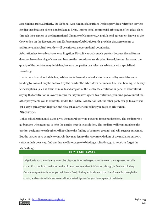 Business Law and the Legal Environment - Page 108